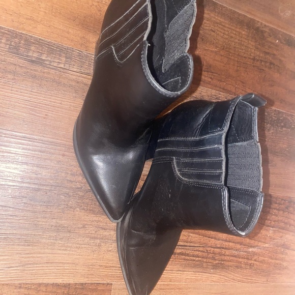 Nine West chunky heel dress boots with pointed toe - Picture 3 of 4